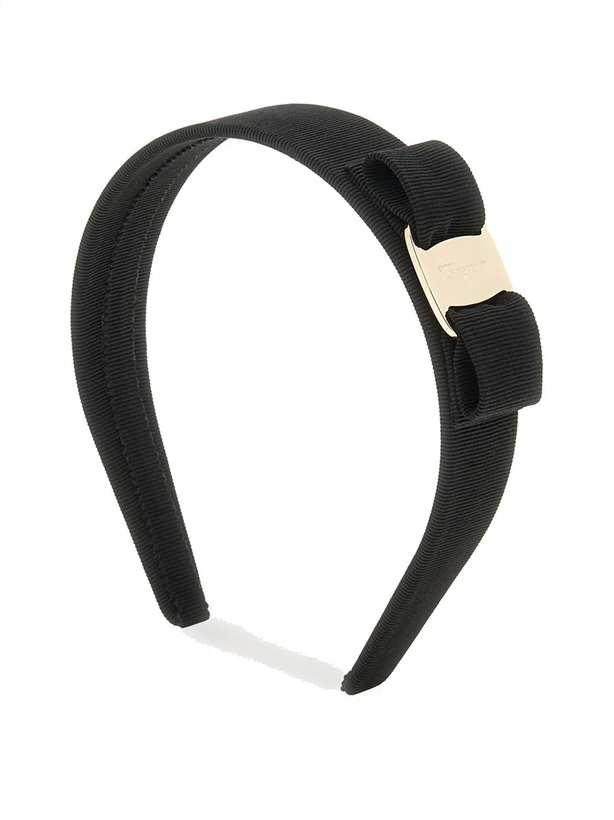 Photo: Ferragamo Womens Vara Bow headband in Black