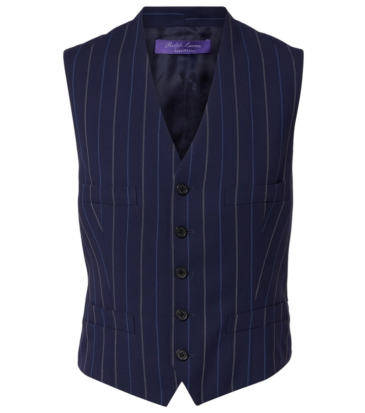 Photo: Ralph Lauren Collection Striped wool vest