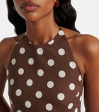 Asceno Marseille linen and cotton crop top
