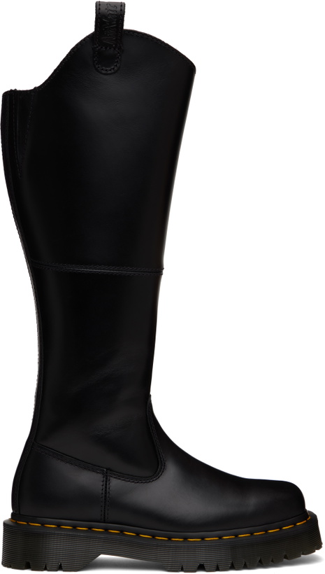 Photo: Dr. Martens Black Amaayah Knee High Leather Tall Boots
