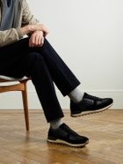 Mr P. - Carlos Suede and Leather Sneakers - Black