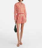 Eres Duetto striped cotton voile shirt