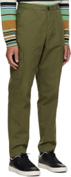 PS by Paul Smith Khaki Embroidered Cargo Pants