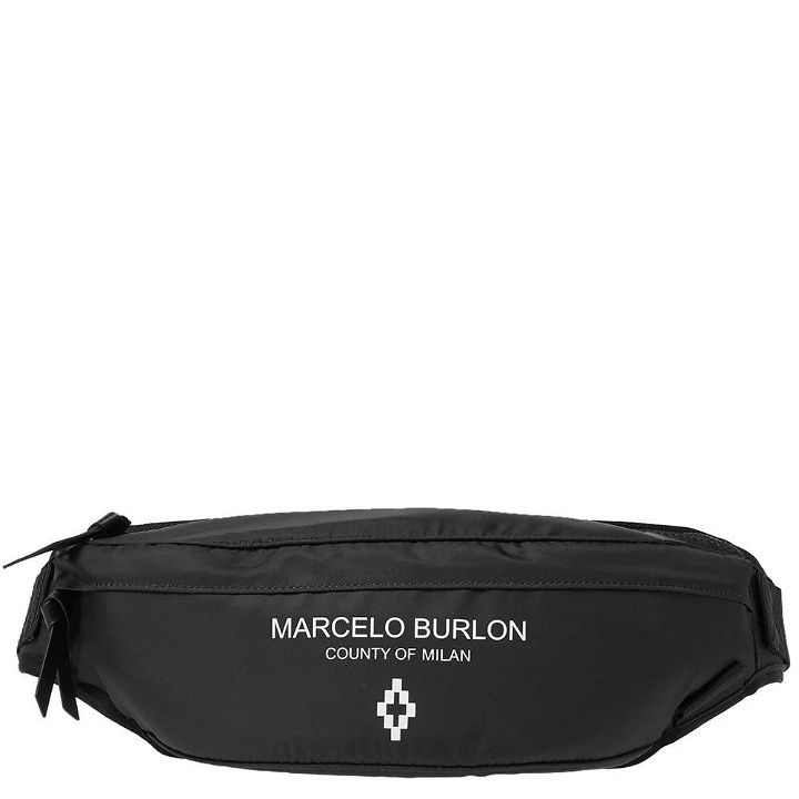Photo: Marcelo Burlon Logo Waist Bag Black