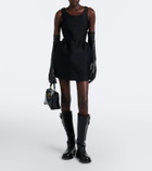 Balenciaga Wool and silk-blend minidress