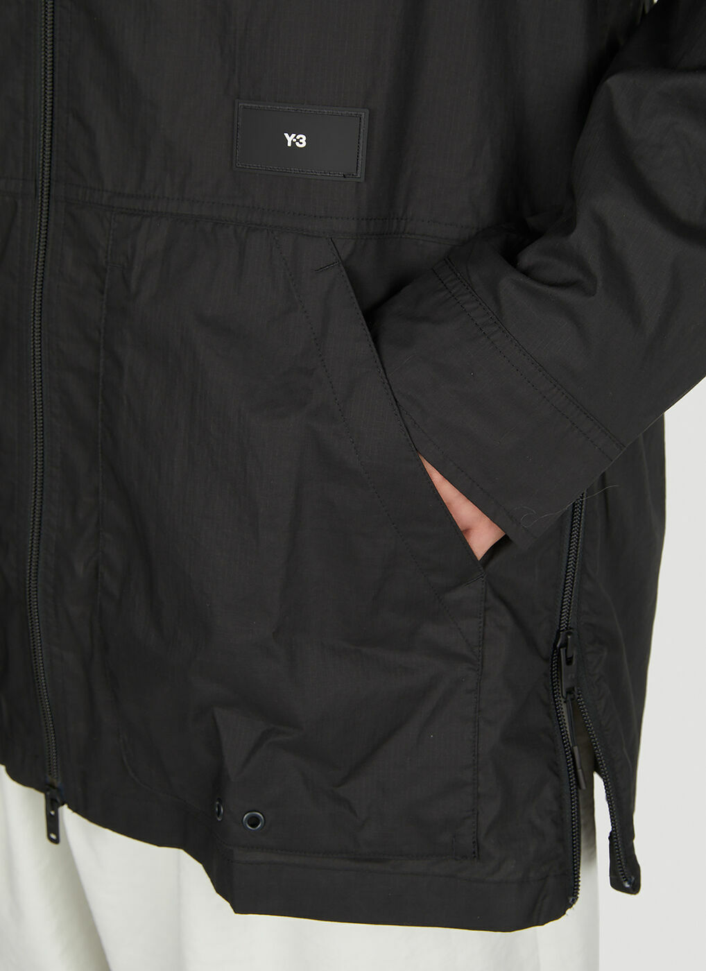 Y-3 - Logo Patch Overshirt in Black Y-3