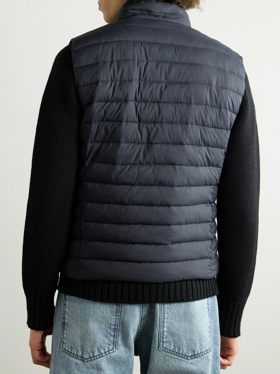 Herno - Lo Smanicato Quilted Nylon Gilet - Blue