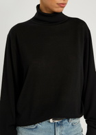 Toteme Turtle-neck Fine-knit Wool Jumper Black