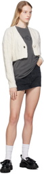 KIMHĒKIM White Pearl Button Cardigan