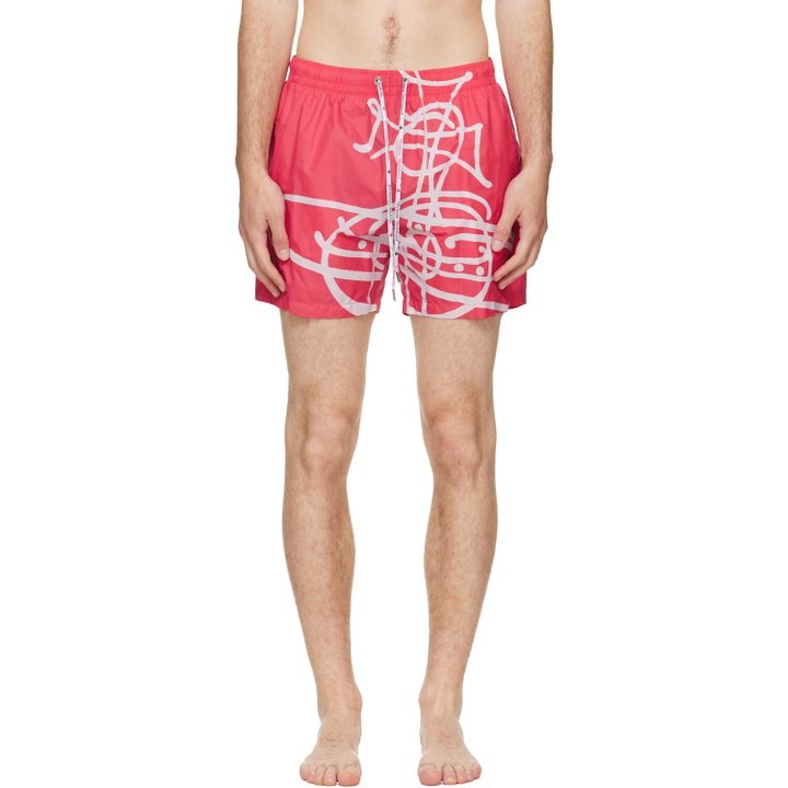 Photo: Vivienne Westwood Red Surf Boxer Swim Shorts