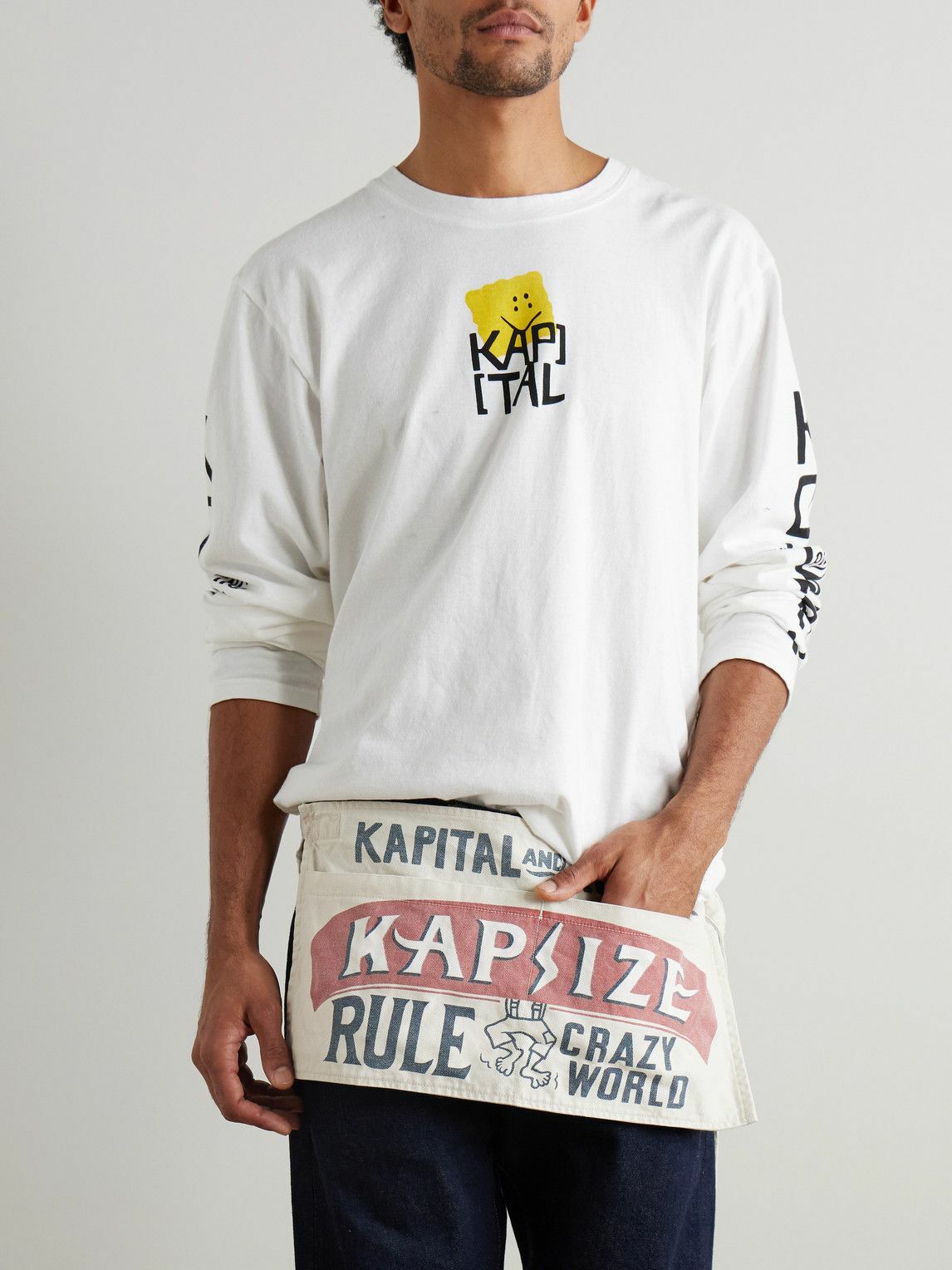 KAPITAL - Printed Cotton-Canvas Apron