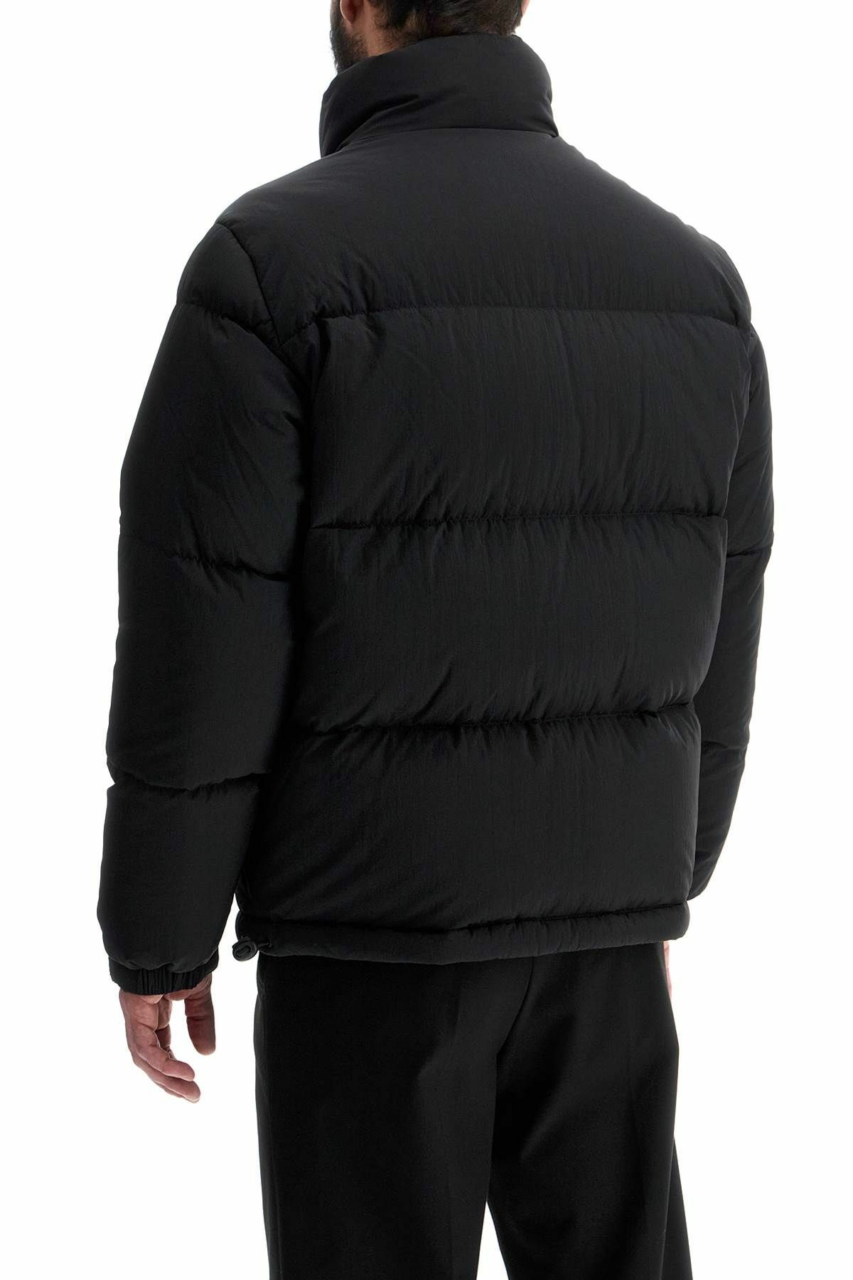 Hugo Jacket HUGO regular fit black high collar padded jacket Black Hugo Boss