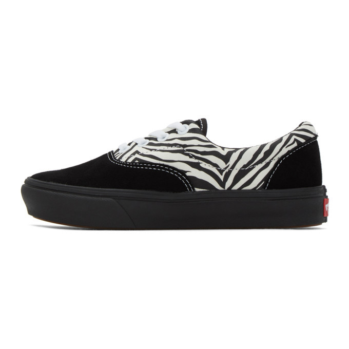 Vans Black and White Mixed Media ComfyCush Era Sneakers Vans