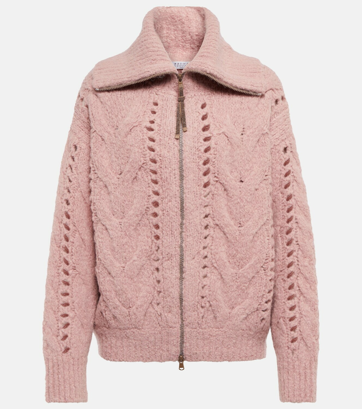 Brunello Cucinelli - Open-knit alpaca wool-blend cardigan