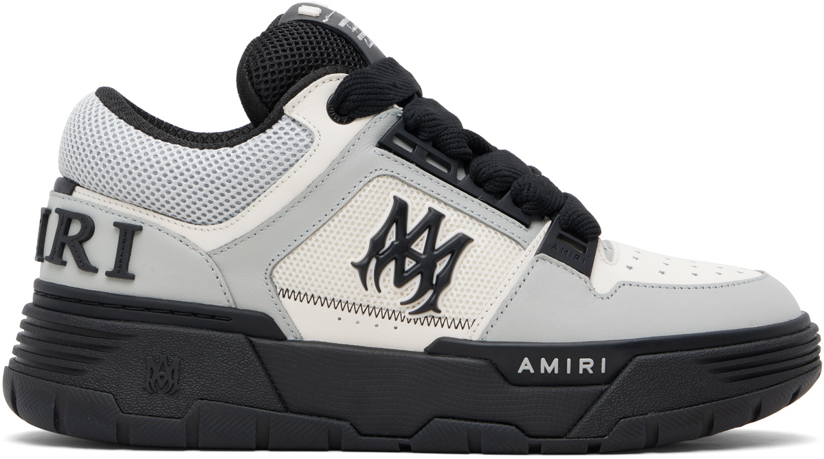 AMIRI White & Gray MA Patch MA-1 Sneakers