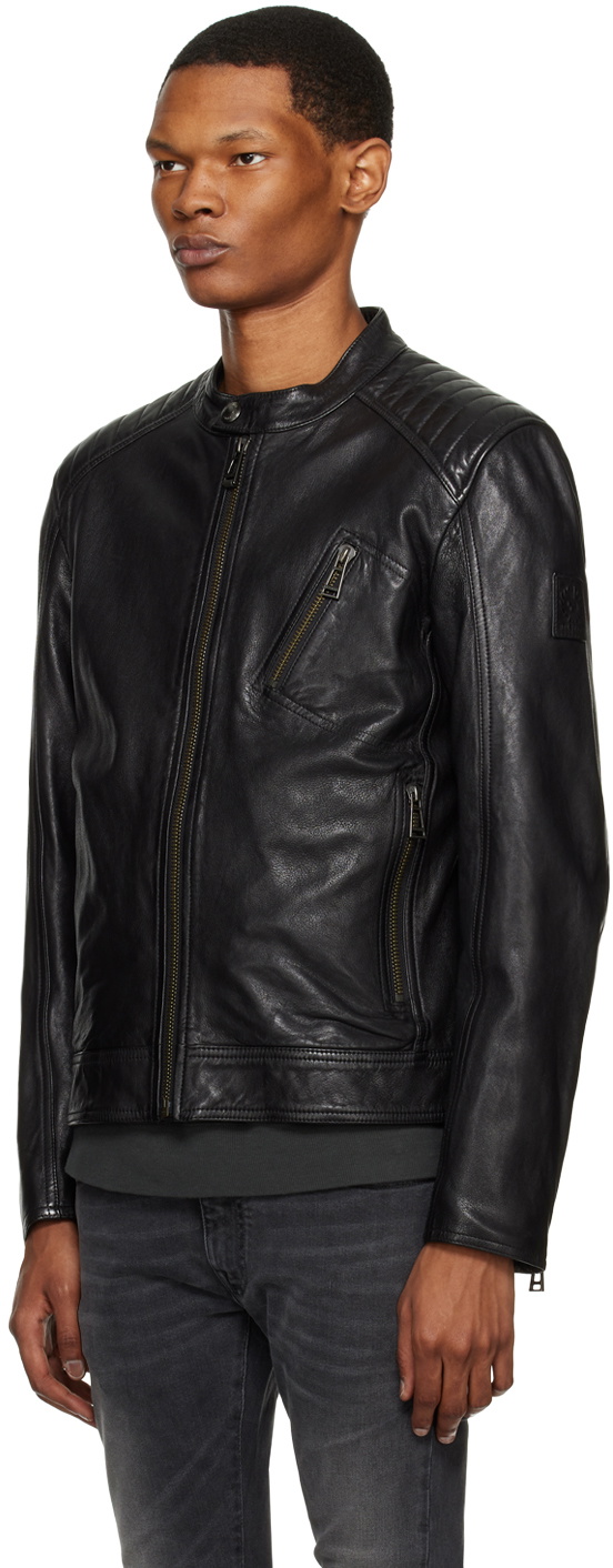 Belstaff Black V Racer Leather Jacket Belstaff