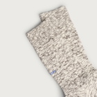 RoToTo Organic Cotton Slub Crew Sock in Dark Brown