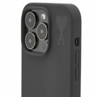 AMI Men's iPhone 14 Pro Case in Black