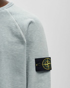 Stone Island Crewneck Malfile Fleece Blue - Mens - Sweatshirts