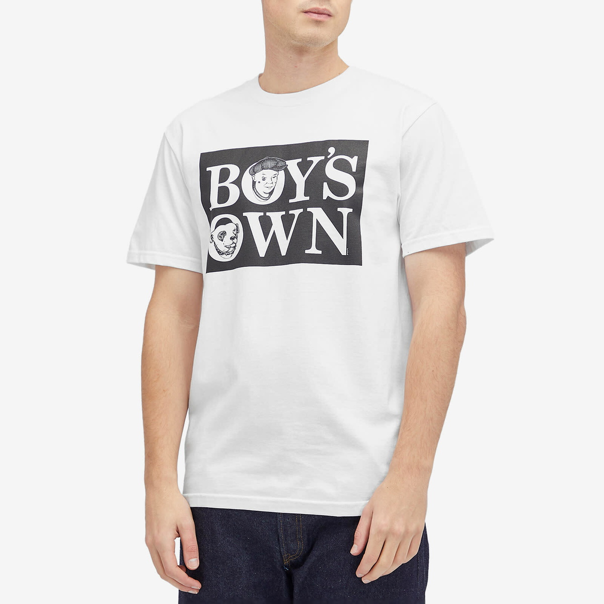 Boys Own Men's Boy’S Own Classic Box Logo T Shirt in White