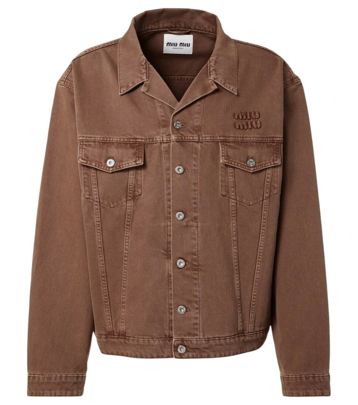 Photo: Miu Miu Logo denim jacket