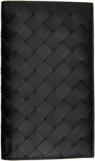 Bottega Veneta Black Detachable Pocket Long Wallet