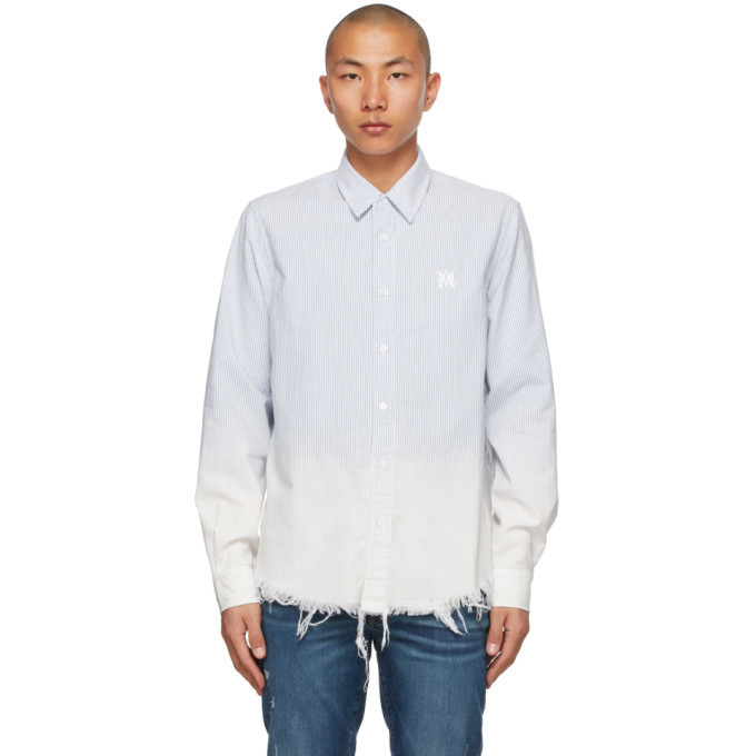Amiri アミリ ブルーブリーチ オックスフォードシャツ AMIRI Blue Bleach Oxford Shirt Amiri
