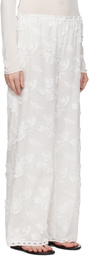 The Garment White Jewell Straight Trousers