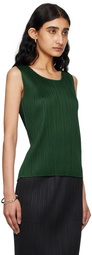 PLEATS PLEASE ISSEY MIYAKE Green Monthly Colors March Tank Top