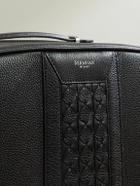 Serapian - Mosaico-Detailed Full-Grain Leather Carry-On Suitcase