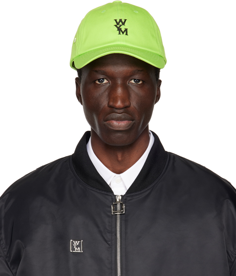 Wooyoungmi Green Embroidered Cap Wooyoungmi