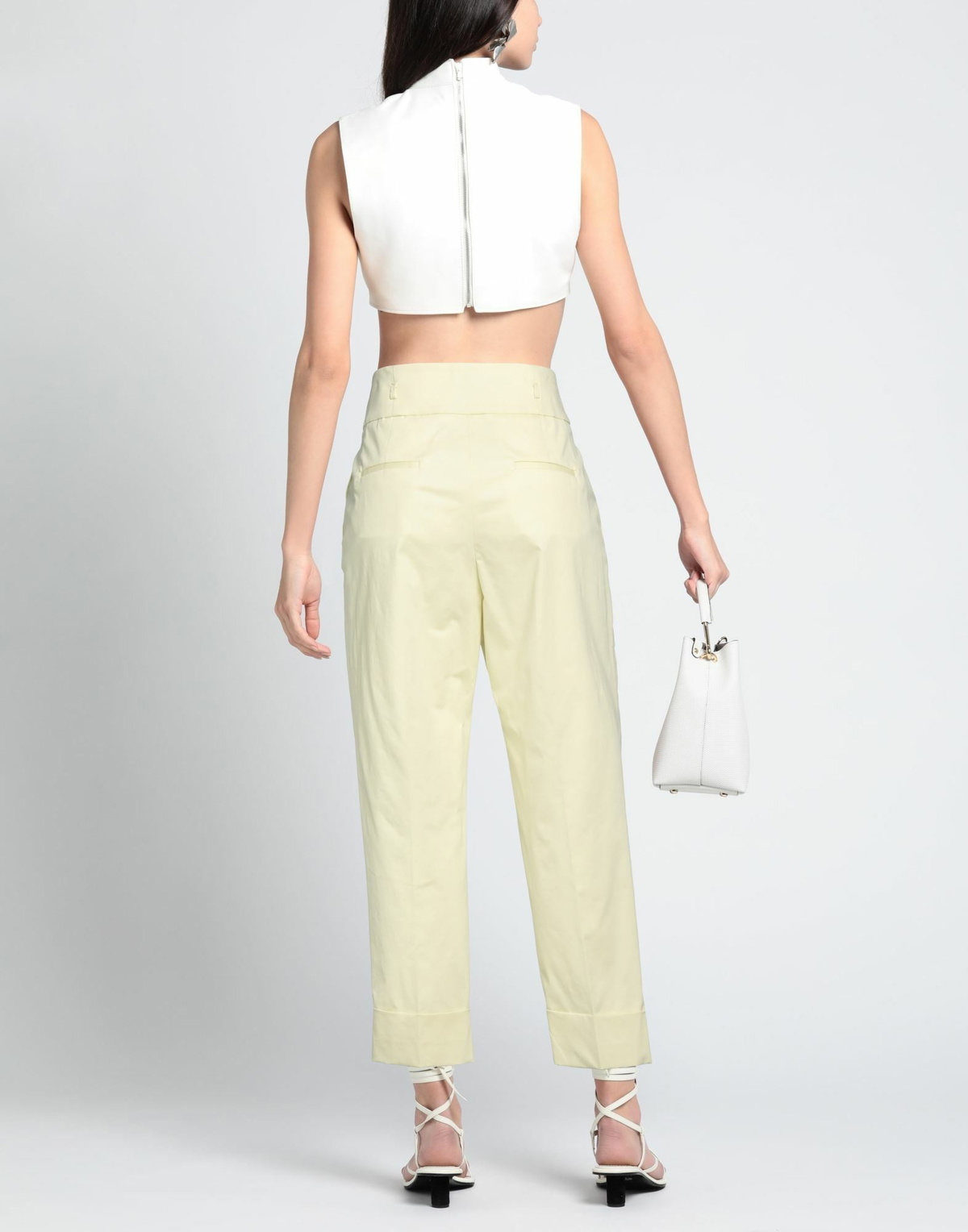 Peserico Womens Pants Pastel in Yellow