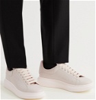 ALEXANDER MCQUEEN - Exaggerated-Sole Leather Sneakers - White