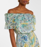 Etro Paisley silk chiffon maxi dress