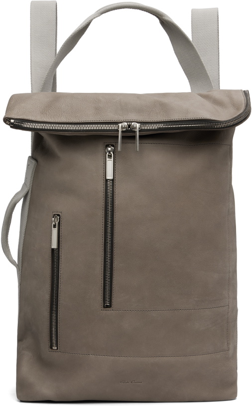 Photo: Rick Owens Gray & Off-White Concordians Cargo Backpack