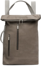 Rick Owens Gray & Off-White Concordians Cargo Backpack