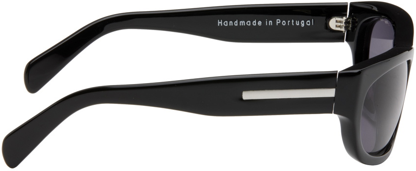 SPENCER BADU Black Rectangular Sunglasses