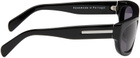 SPENCER BADU Black Rectangular Sunglasses