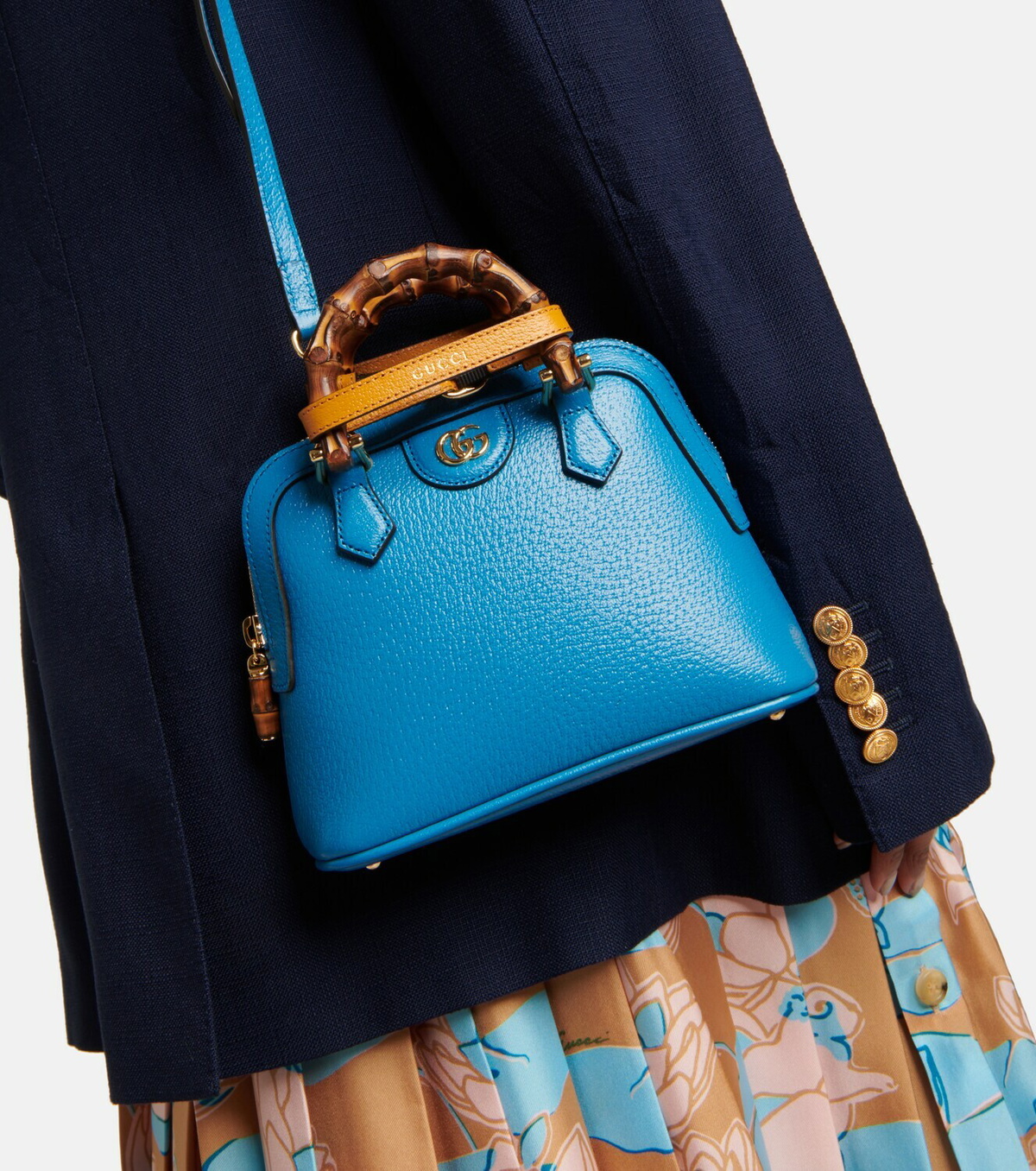 Gucci - Gucci Diana Mini leather tote bag Gucci