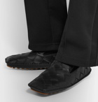 Bottega Veneta - Intrecciato Leather Driving Shoes - Black