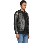 Diesel Black L-Ingran Leather Jacket