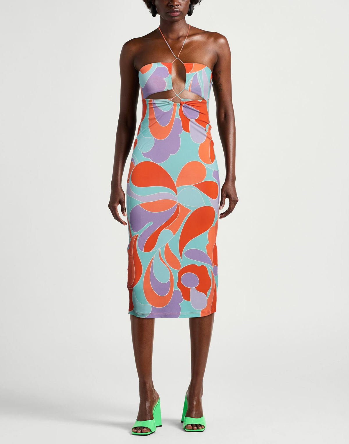 Mc2 Saint Barth Womens Midi dress Turquoise