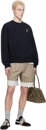 Maison Kitsuné Black 'Café Kitsuné' Relax Sweatshirt