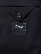 Drake's - Virgin Wool Suit Jacket - Blue