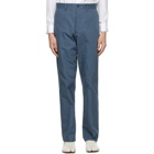 Maison Margiela Blue Cotton Chino Trousers