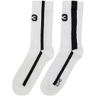 Y-3 White Logo Socks