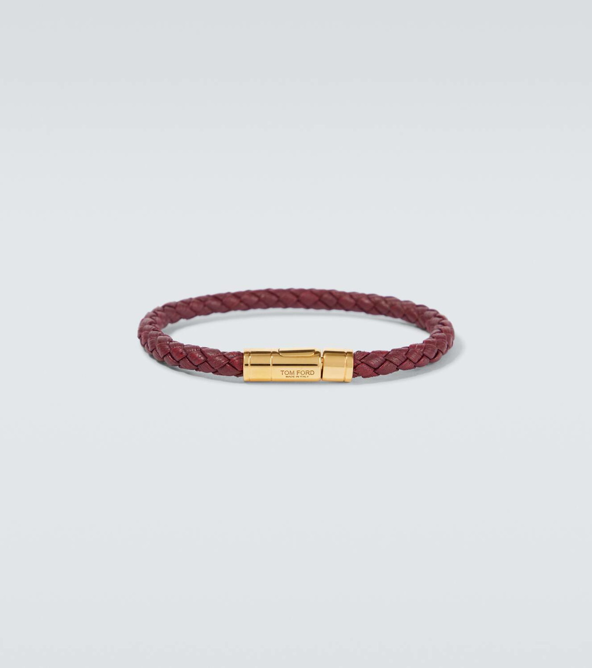 ブレスレット Tom Ford T-braided leather bracelet T braided leather bracelet in brown - Tom Ford | Mytheresa