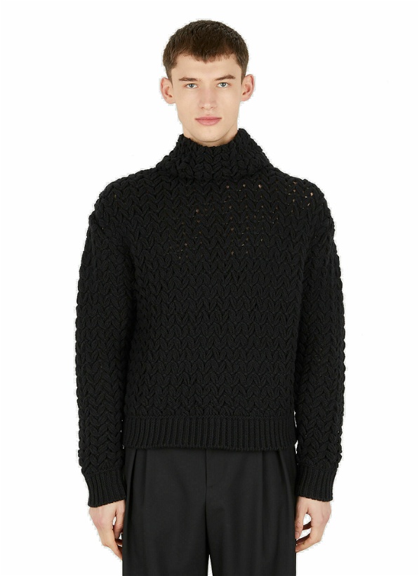 Photo: High Neck Sweater in Black