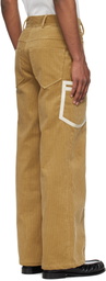 Stanley Raffington Beige Corduroy Cargo Pants