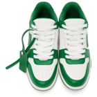 Off-White Green and White Out Of Office Sneakers
